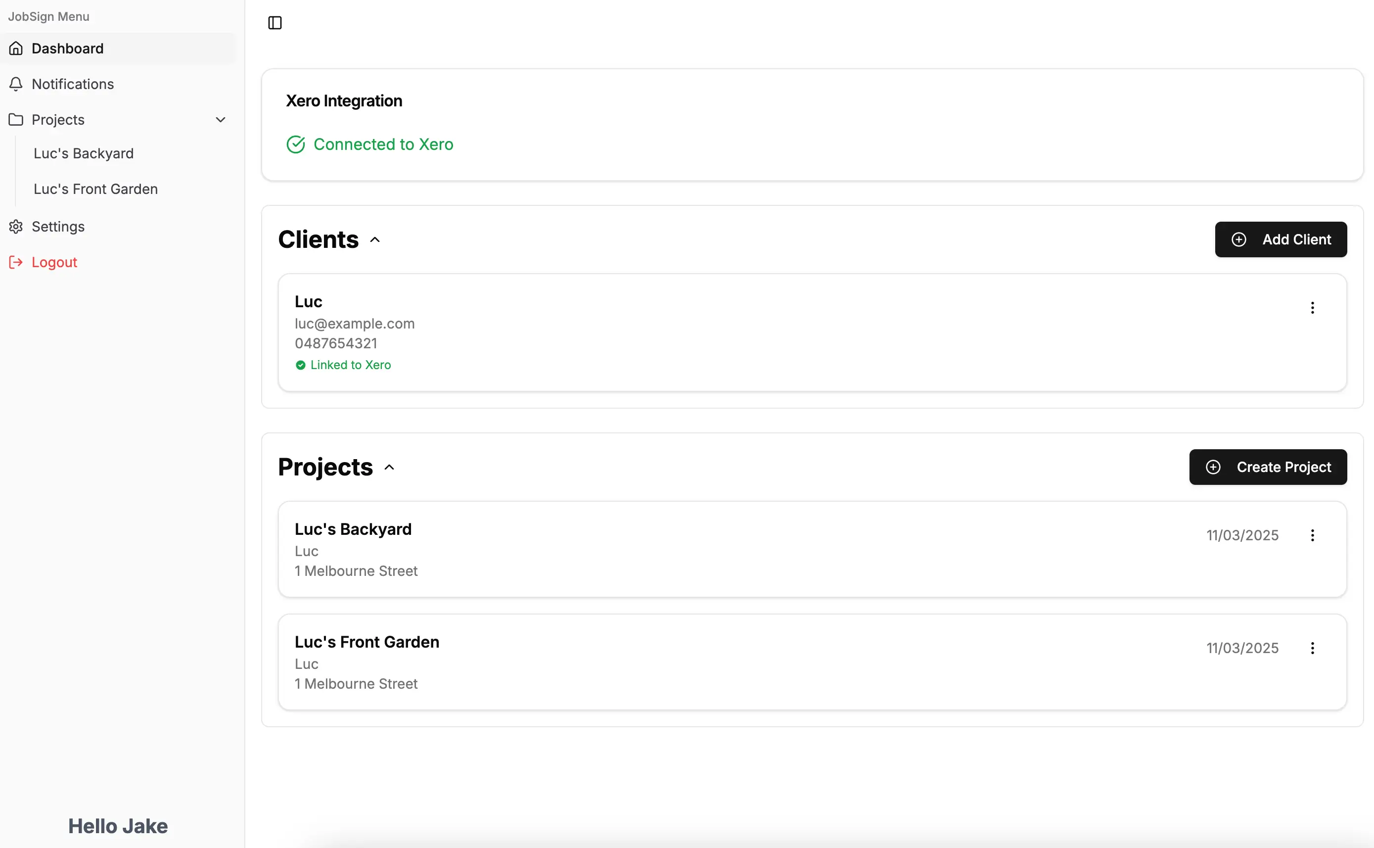 JobSign Dashboard